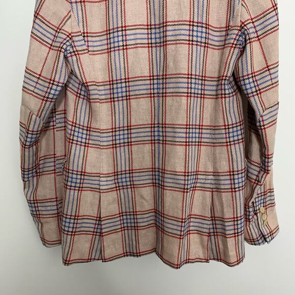 Boglioli Italy Jacket Unstructured Unlined Plaid Blazer Womens 42 IT US 6 - Picture 9 of 16
